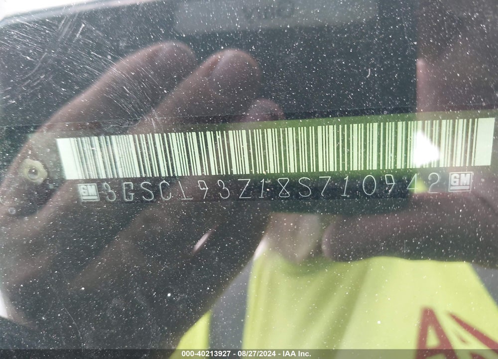 2008 SATURN VUE GREEN LINE VIN: 3GSCL93Z18S710942