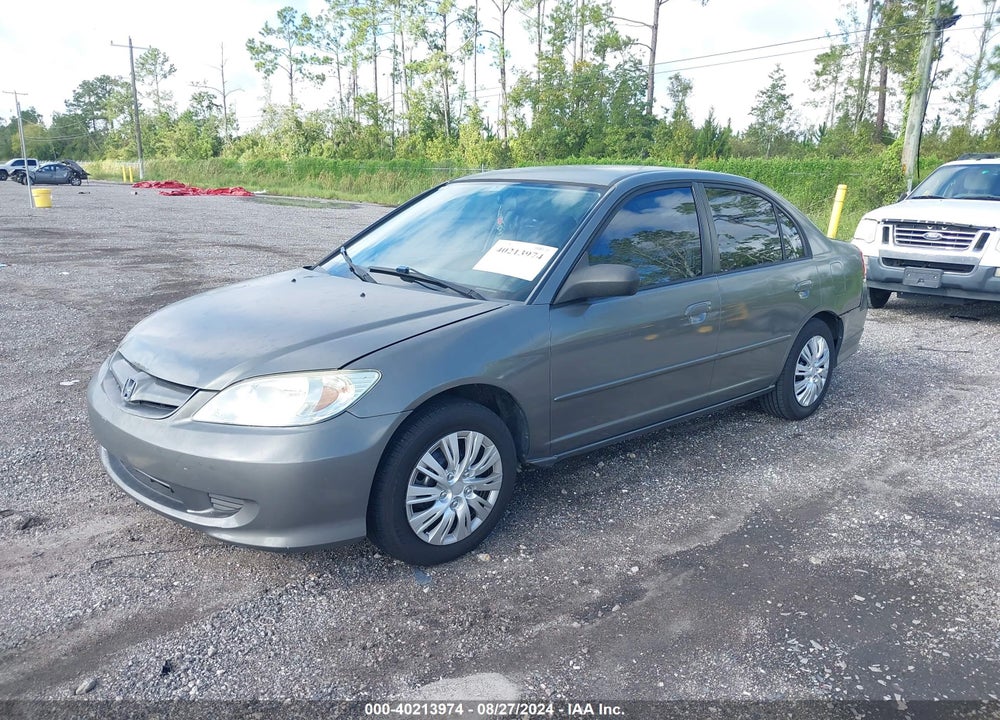2004 HONDA CIVIC LX VIN: 2HGES16564H574775
