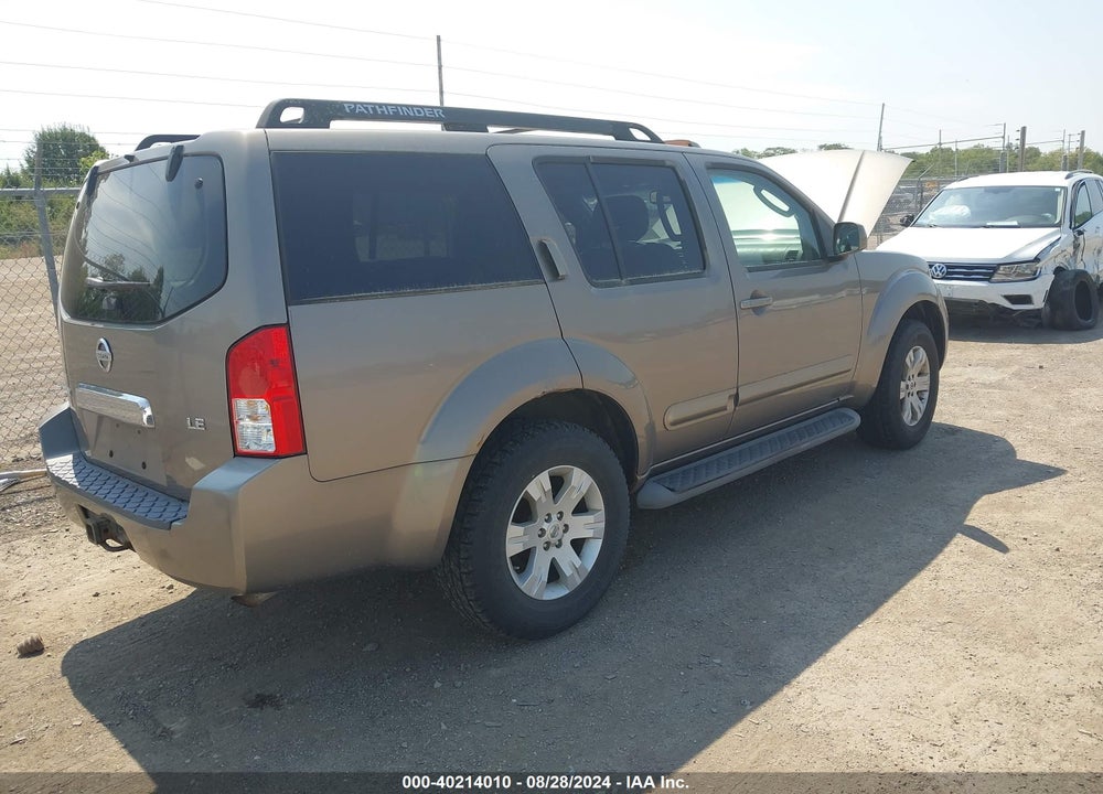2006 NISSAN PATHFINDER LE VIN: 5N1AR18W26C603432