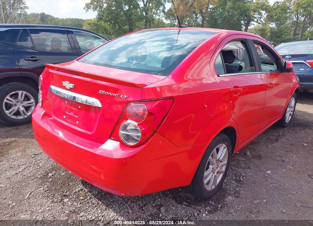 2014 CHEVROLET SONIC LT AUTO VIN: 1G1JC5SH8E4140348