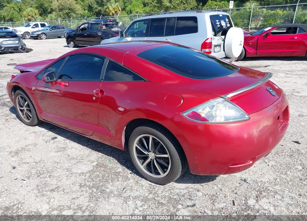 2008 MITSUBISHI ECLIPSE GS VIN: 4A3AK24F78E042508