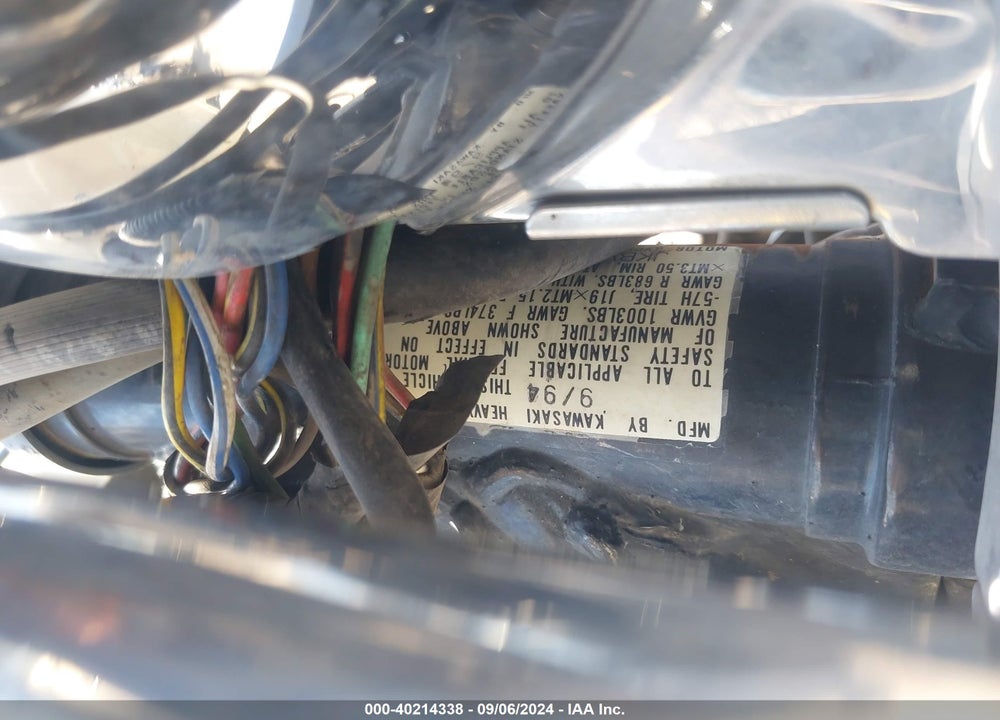 1995 KAWASAKI VN1500 A VIN: JKBVNAA12SA027286