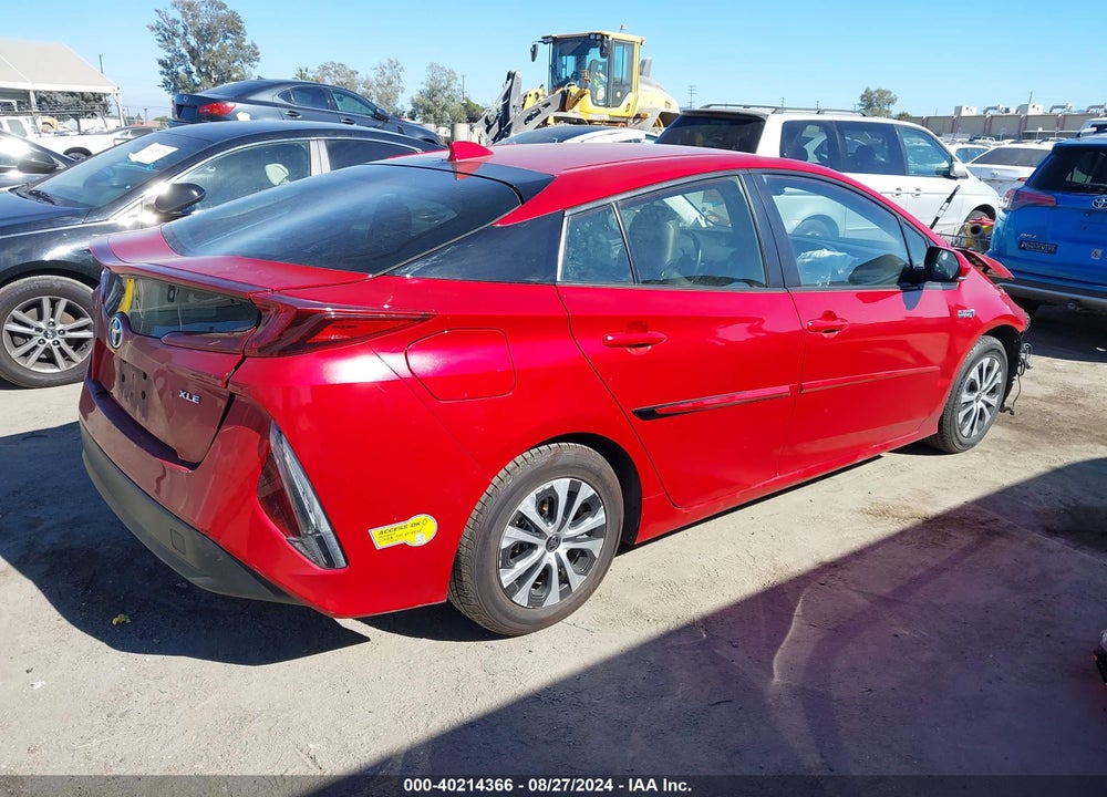 2021 TOYOTA PRIUS PRIME XLE VIN: JTDKAMFP6M3191543
