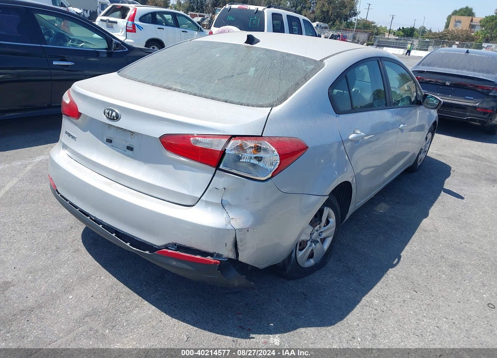 2016 KIA FORTE LX VIN: KNAFK4A65G5449487