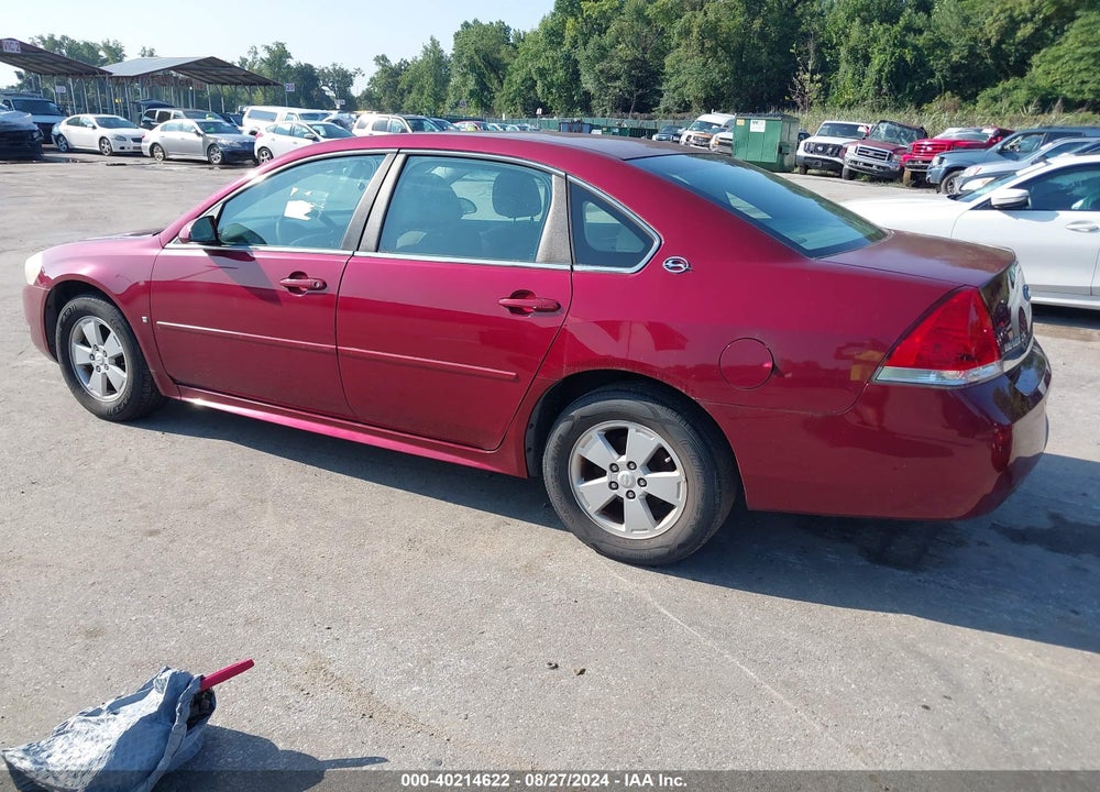 2009 CHEVROLET IMPALA LT VIN: 2G1WT57N191314038
