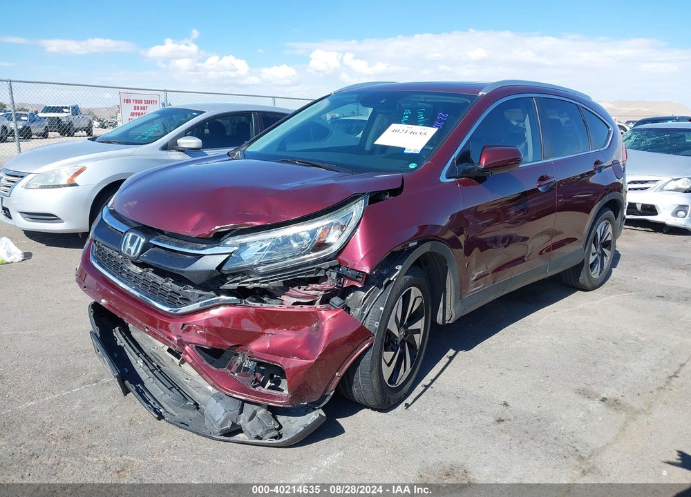 2015 HONDA CR-V TOURING VIN: 5J6RM4H99FL127398
