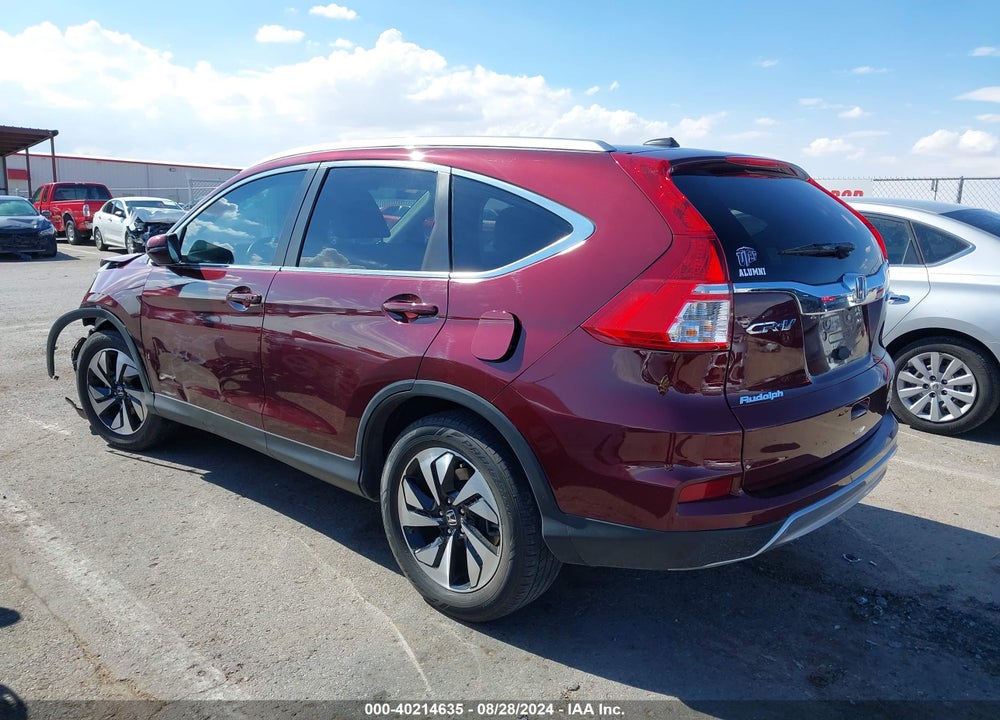 2015 HONDA CR-V TOURING VIN: 5J6RM4H99FL127398