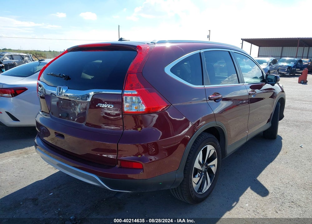 2015 HONDA CR-V TOURING VIN: 5J6RM4H99FL127398