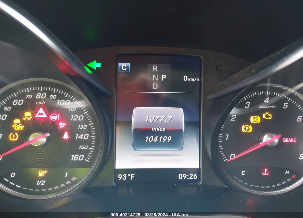 2019 MERCEDES-BENZ GLC 300 VIN: WDC0G4JB7K1002449