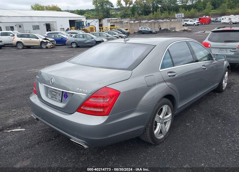 2012 MERCEDES-BENZ S 550 4MATIC VIN: WDDNG9EB6CA454614