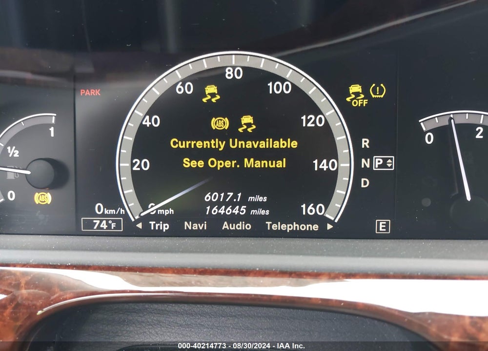 2012 MERCEDES-BENZ S 550 4MATIC VIN: WDDNG9EB6CA454614