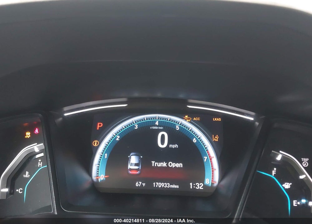 2019 HONDA CIVIC LX VIN: 2HGFC2F65KH507758