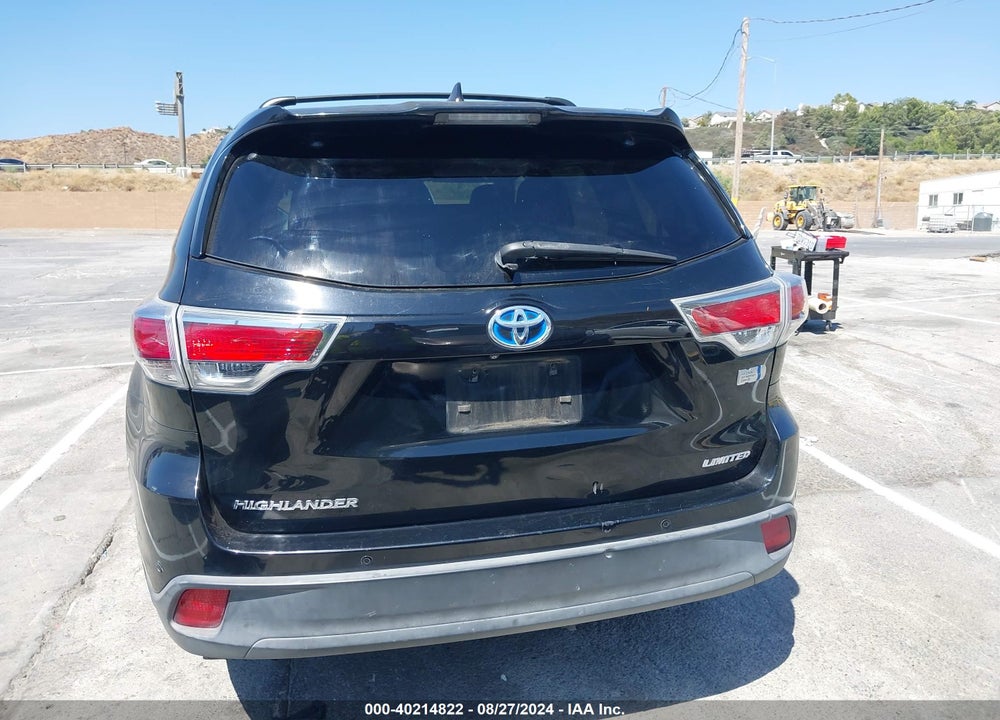 2014 TOYOTA HIGHLANDER HYBRID VIN: 5TDDCRFH6ES004522