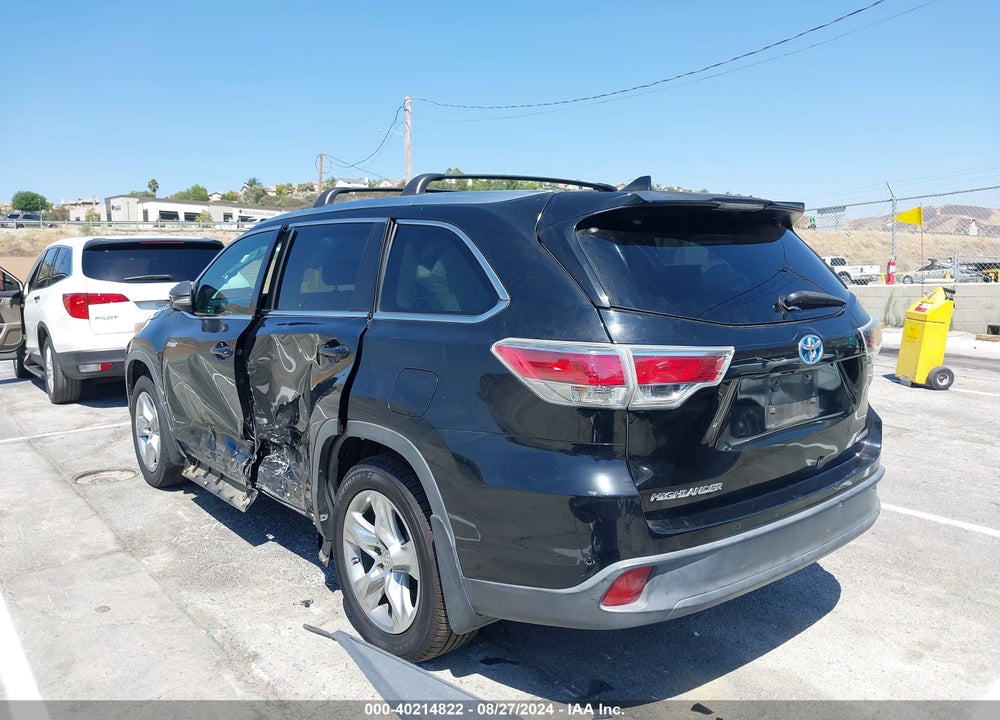 2014 TOYOTA HIGHLANDER HYBRID VIN: 5TDDCRFH6ES004522