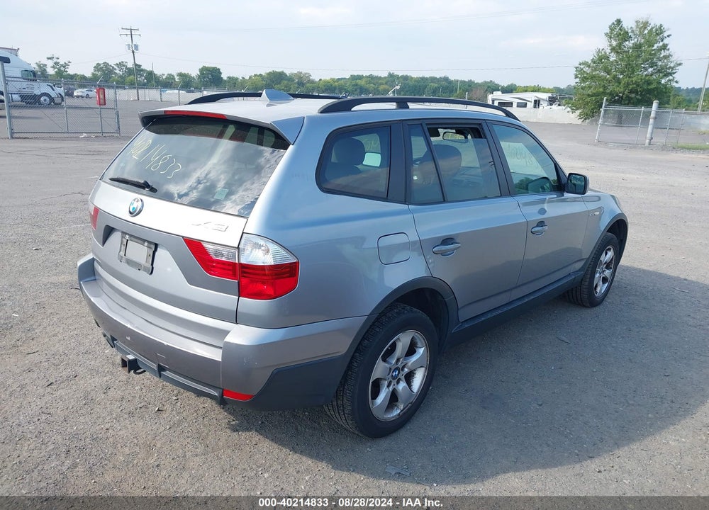 2007 BMW X3 3.0SI VIN: WBXPC934X7WF13326