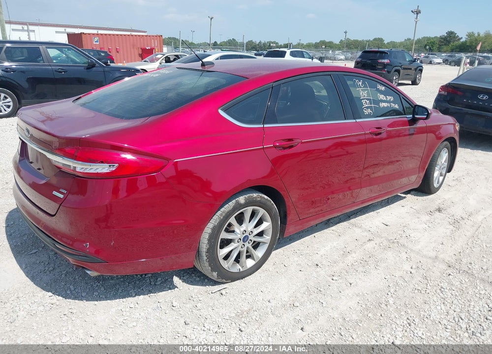 2017 FORD FUSION SE VIN: 3FA6P0HD0HR272143