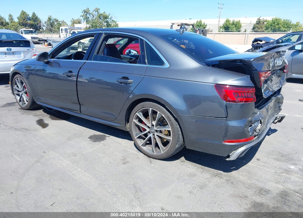 2019 AUDI S4 3.0T PREMIUM VIN: WAUC4AF42KA049289