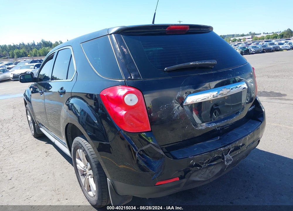 2012 CHEVROLET EQUINOX LS VIN: 2GNALBEKXC6363958