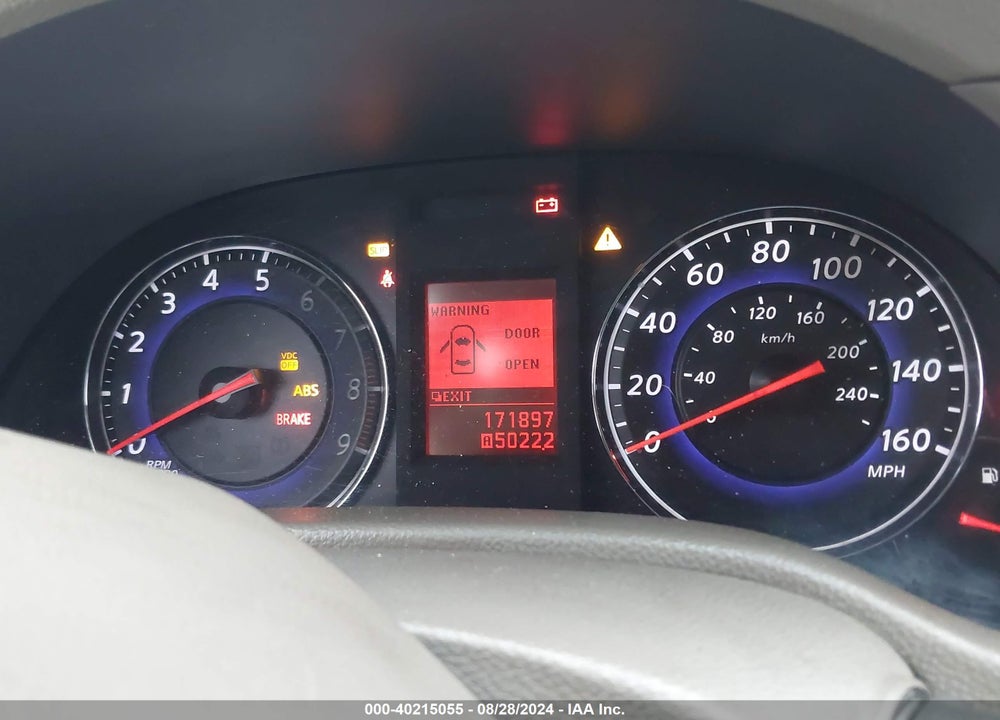 2009 INFINITI G37 JOURNEY VIN: JNKCV61E99M012972