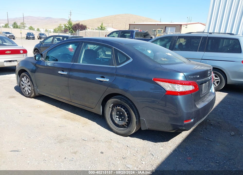 2013 NISSAN SENTRA S VIN: 3N1AB7APXDL681637