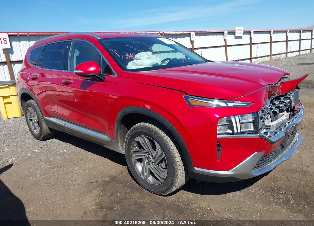 2022 HYUNDAI SANTA FE SEL VIN: 5NMS6DAJ3NH413124