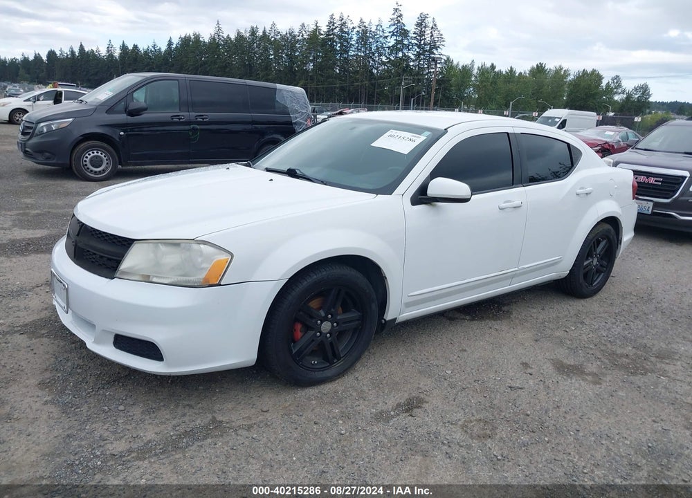 2012 DODGE AVENGER SXT VIN: 1C3CDZCB8CN156561