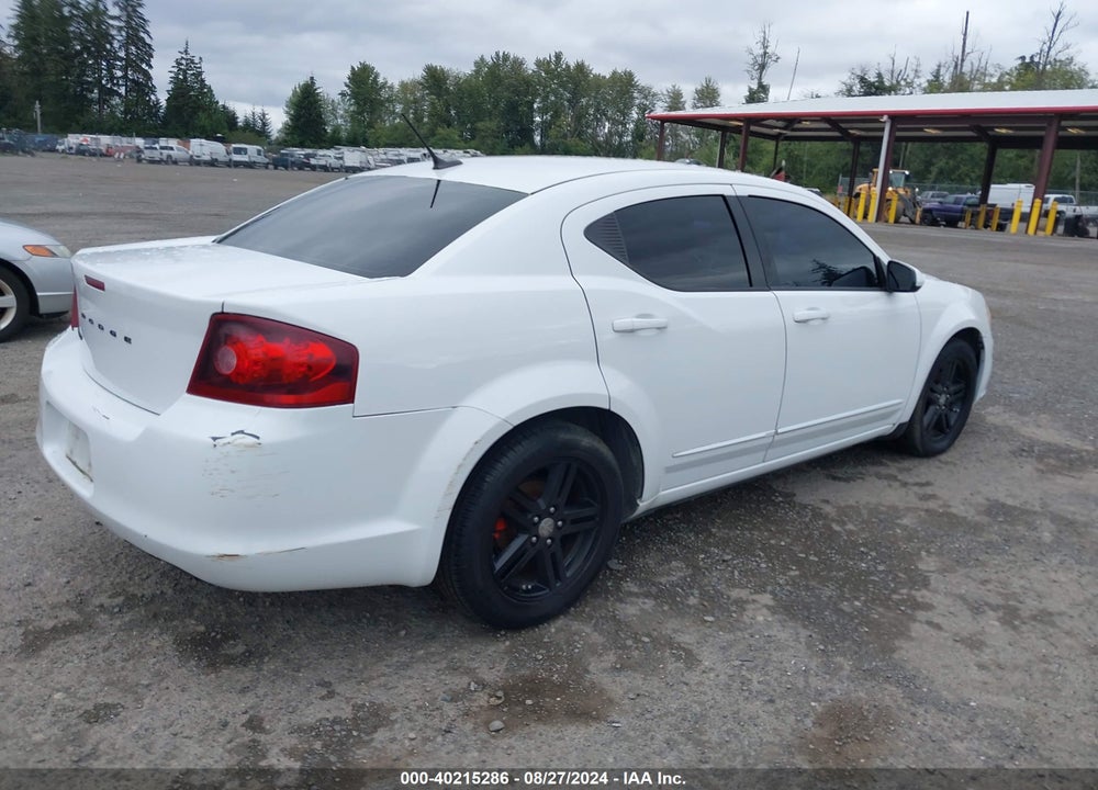 2012 DODGE AVENGER SXT VIN: 1C3CDZCB8CN156561