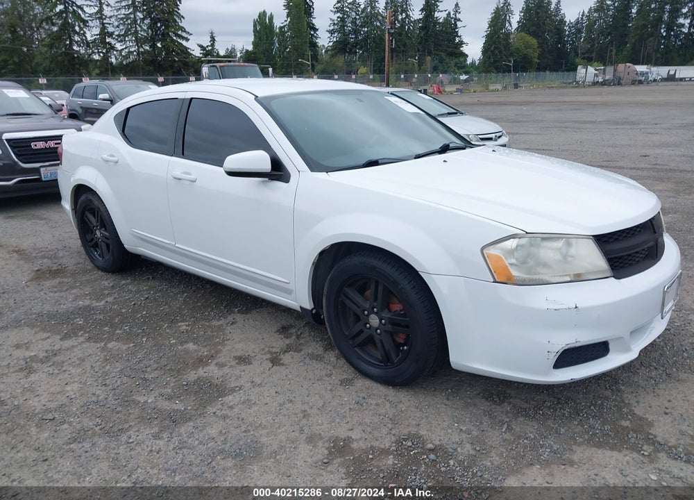 2012 DODGE AVENGER SXT VIN: 1C3CDZCB8CN156561