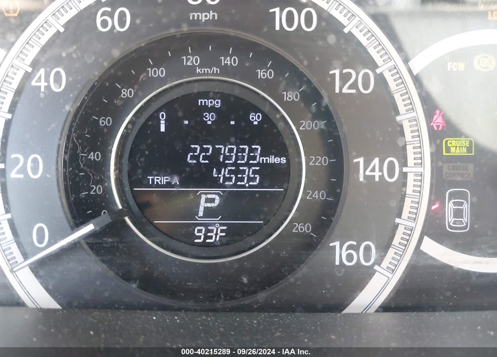 2013 HONDA ACCORD EX-L VIN: 1HGCR2F81DA126932