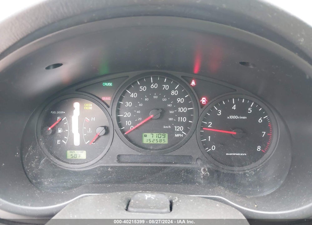 2007 SUBARU IMPREZA OUTBACK SPORT VIN: JF1GG636X7H815658