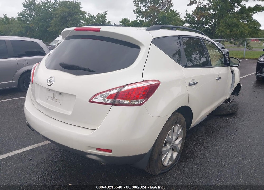 2013 NISSAN MURANO SL VIN: JN8AZ1MU1DW209915