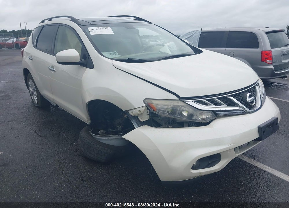 2013 NISSAN MURANO SL VIN: JN8AZ1MU1DW209915