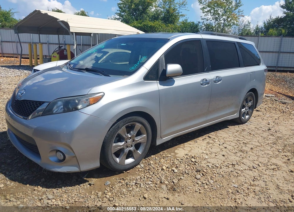 2014 TOYOTA SIENNA SE 8 PASSENGER VIN: 5TDXK3DC1ES455958