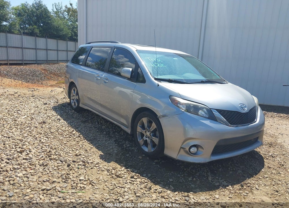 2014 TOYOTA SIENNA SE 8 PASSENGER VIN: 5TDXK3DC1ES455958