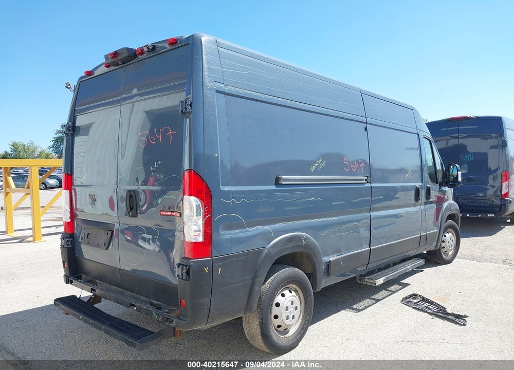 2019 RAM PROMASTER 2500 HIGH ROOF 159 WB VIN: 3C6TRVDG8KE520827