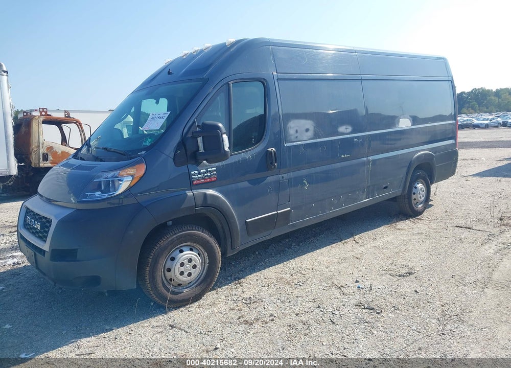 2020 RAM PROMASTER 3500 CARGO VAN HIGH ROOF 159 WB EXT VIN: 3C6URVJG1LE124894