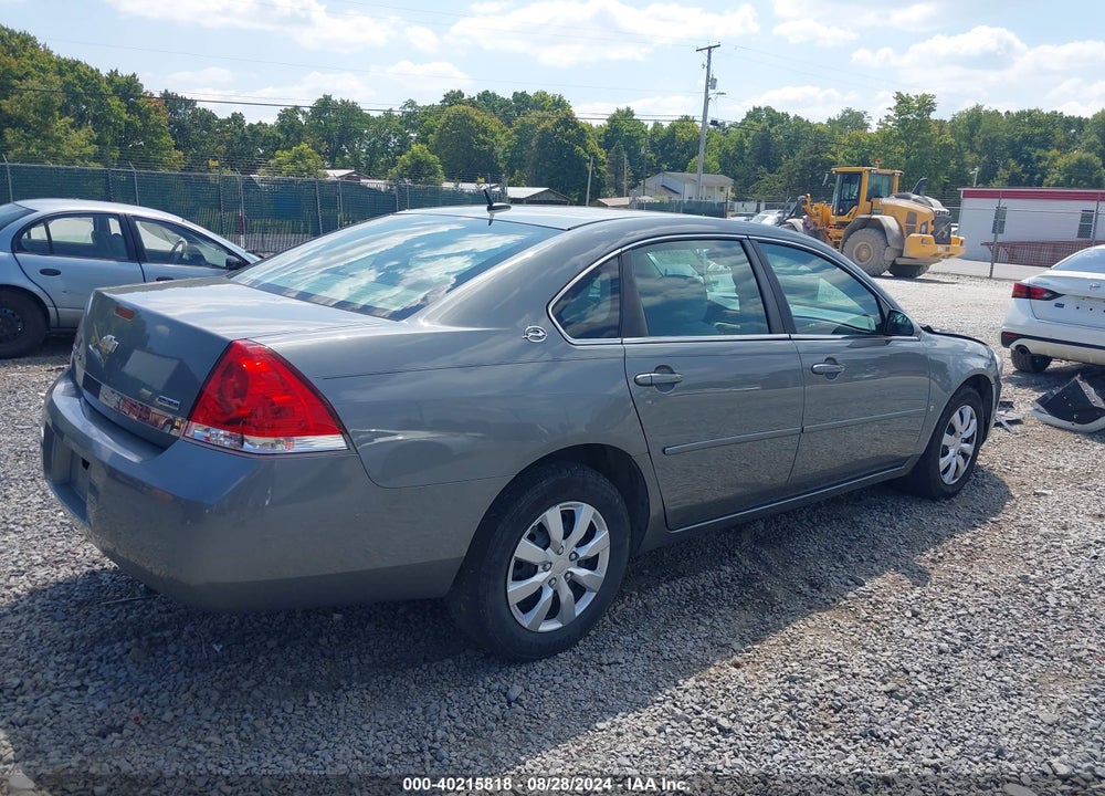2008 CHEVROLET IMPALA LS VIN: 2G1WB58K281355400
