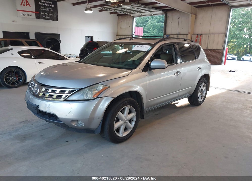 2004 NISSAN MURANO SE VIN: JN8AZ08T44W219740