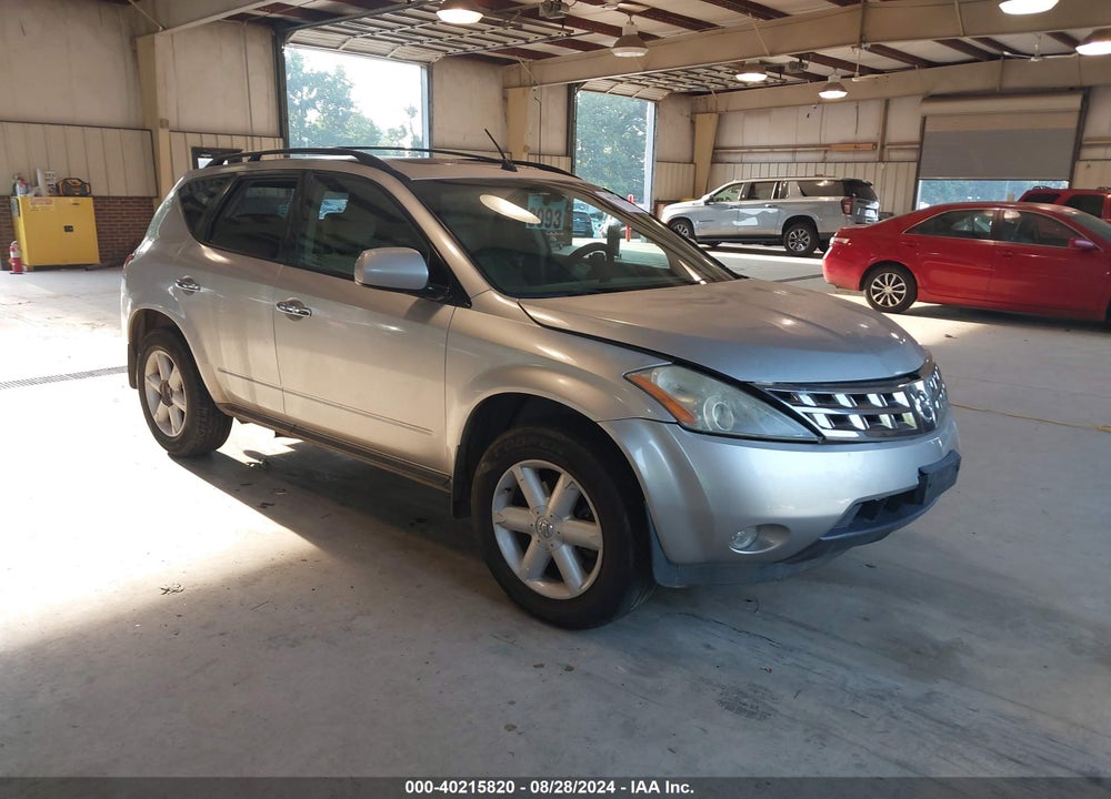2004 NISSAN MURANO SE VIN: JN8AZ08T44W219740