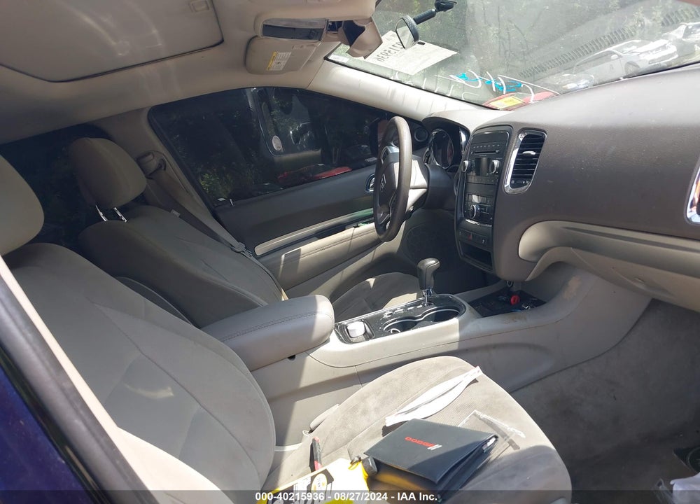 2012 DODGE DURANGO SXT VIN: 1C4RDJAG4CC169843