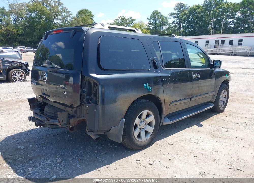 2004 NISSAN PATHFINDER ARMADA LE VIN: 5N1AA08B94N708288