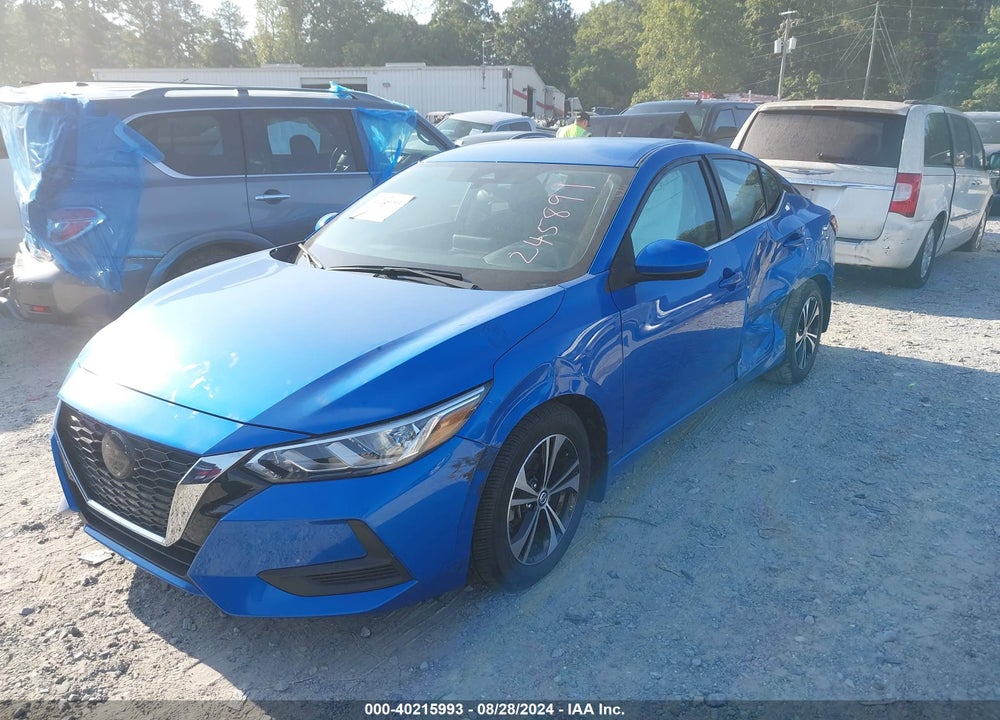 2022 NISSAN SENTRA SV XTRONIC CVT VIN: 3N1AB8CV6NY245891