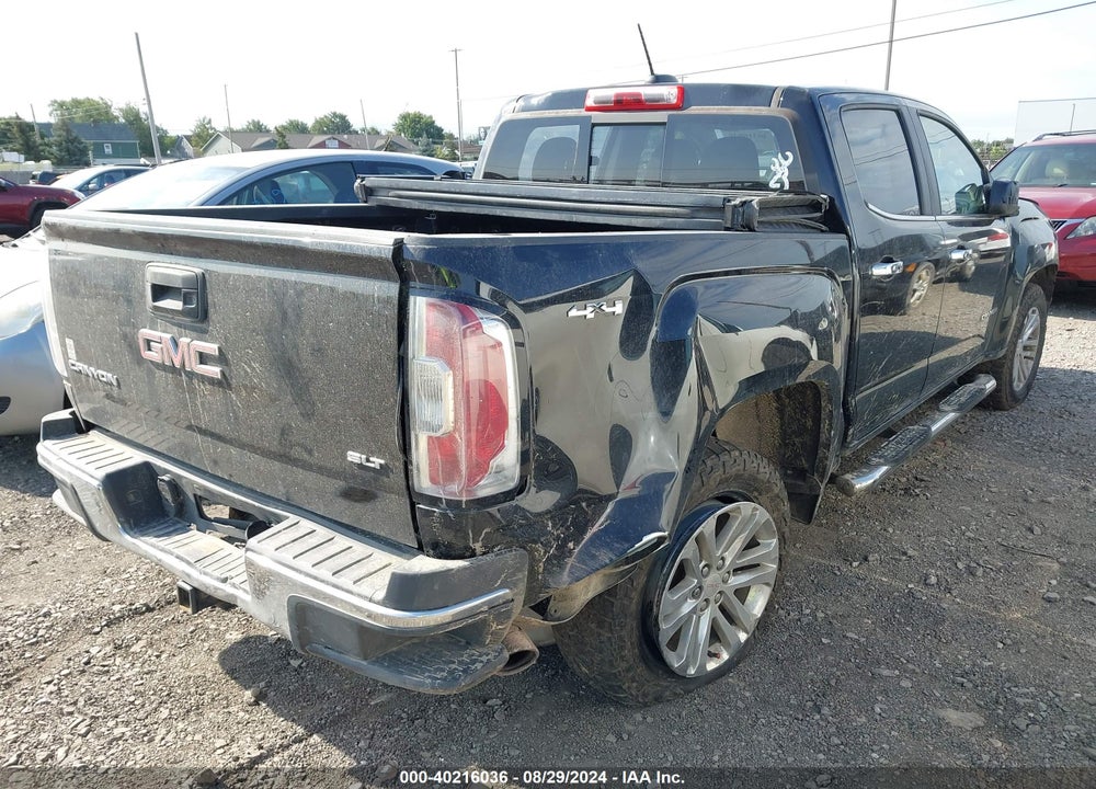 2016 GMC CANYON SLT VIN: 1GTG6DE31G1121048