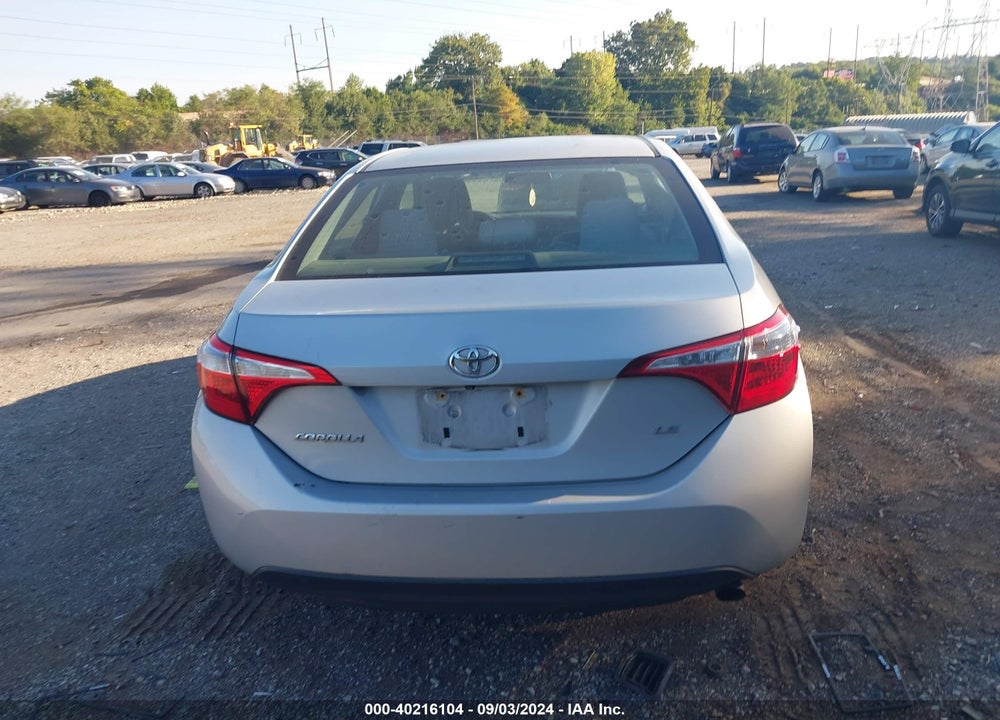 2015 TOYOTA COROLLA LE VIN: 2T1BURHE7FC388246