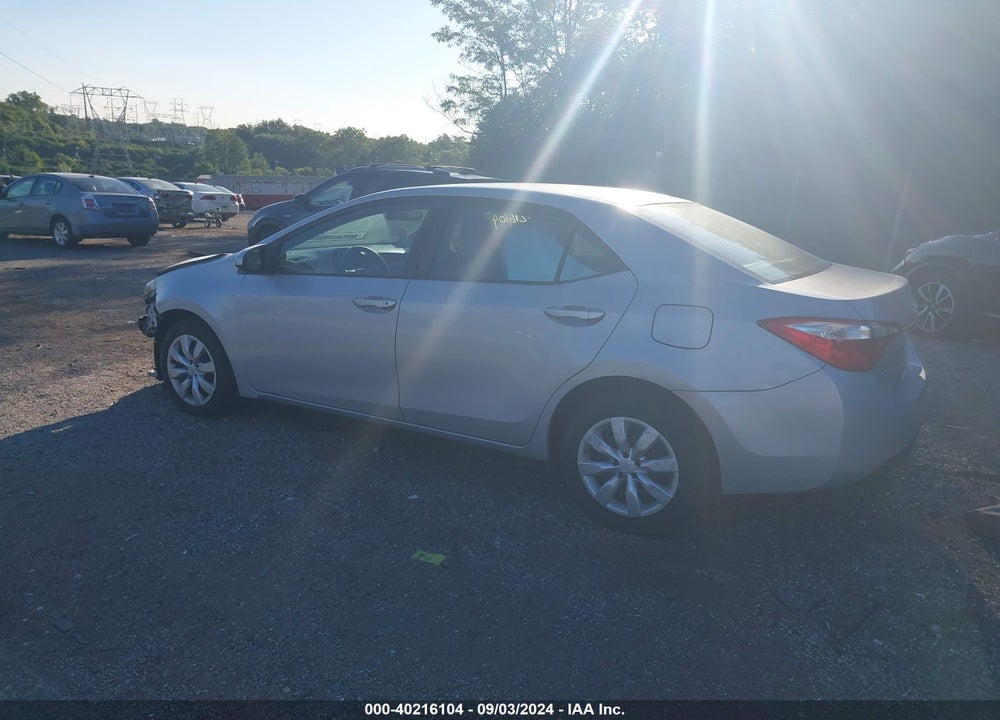 2015 TOYOTA COROLLA LE VIN: 2T1BURHE7FC388246