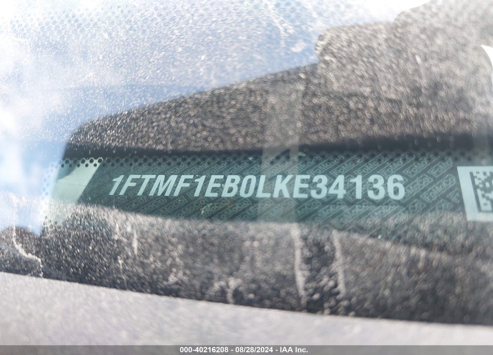2020 FORD F-150 XL VIN: 1FTMF1EB0LKE34136