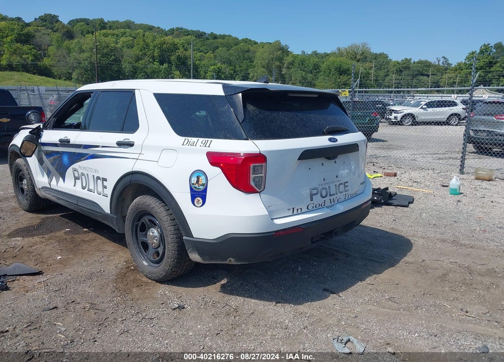 2021 FORD POLICE INTERCEPTOR UTILITY VIN: 1FM5K8AB6MGA17974