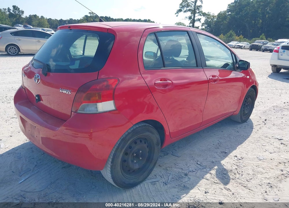 2011 TOYOTA YARIS VIN: JTDKT4K34B5335007