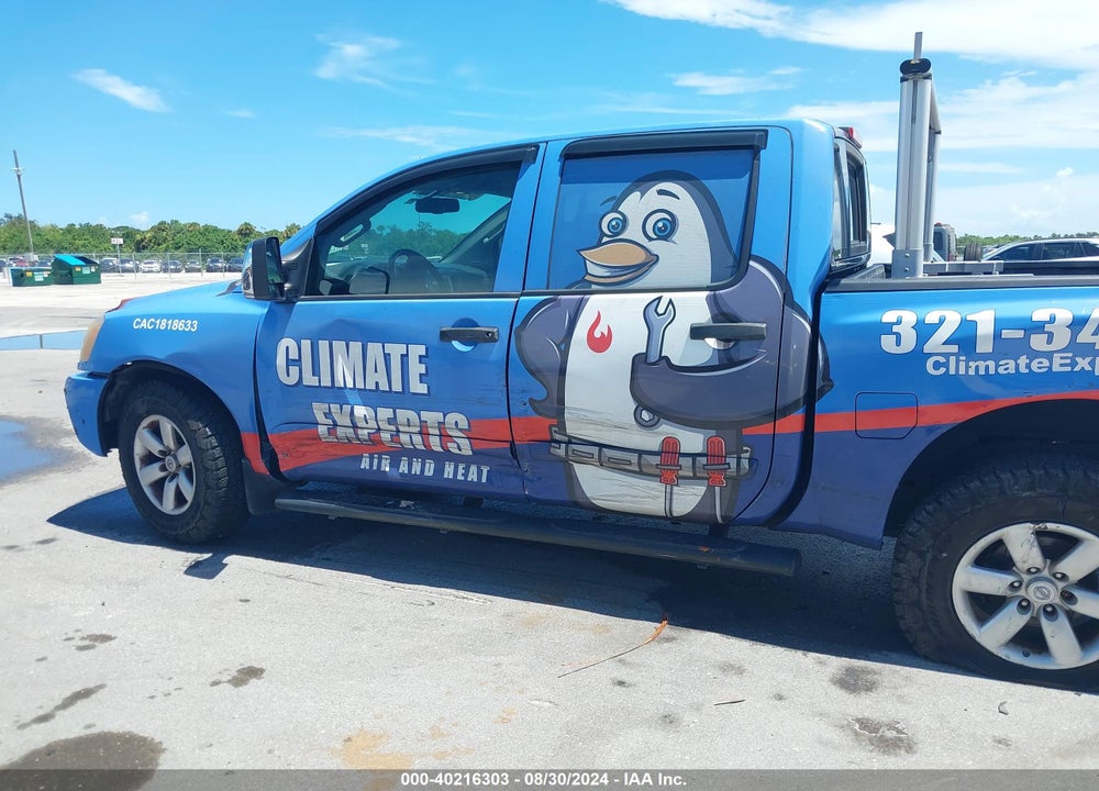 2012 NISSAN TITAN SV VIN: 1N6BA0EDXCN309318