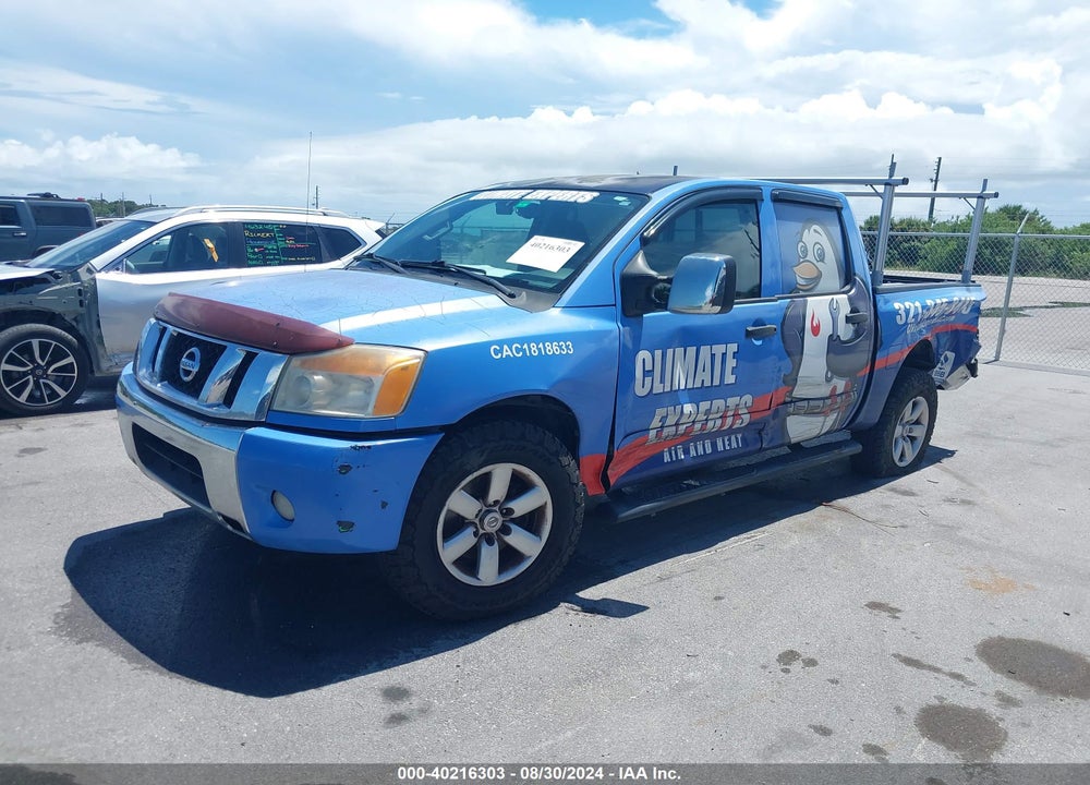 2012 NISSAN TITAN SV VIN: 1N6BA0EDXCN309318